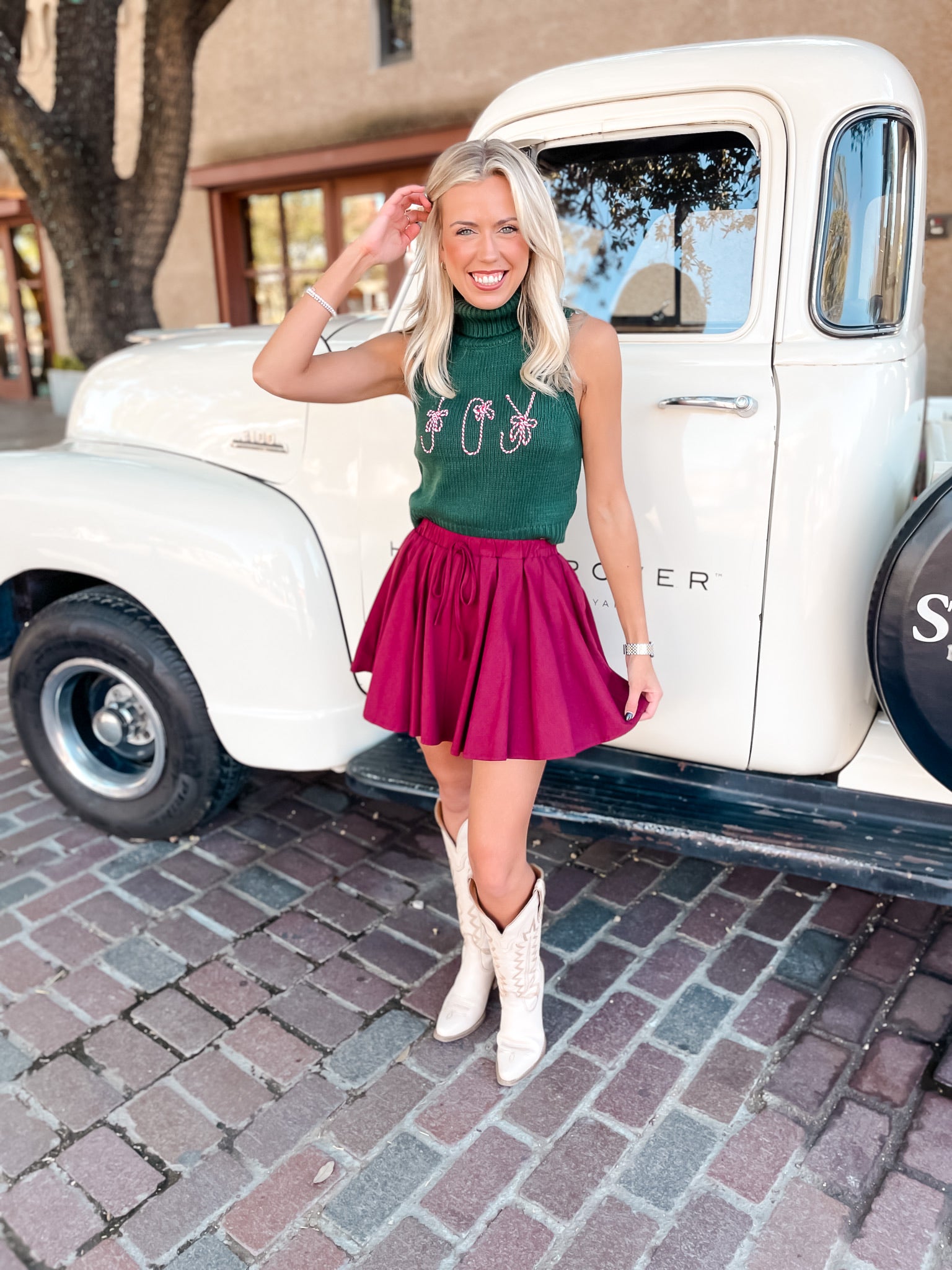 Candy Cane Joy Sweater - Green