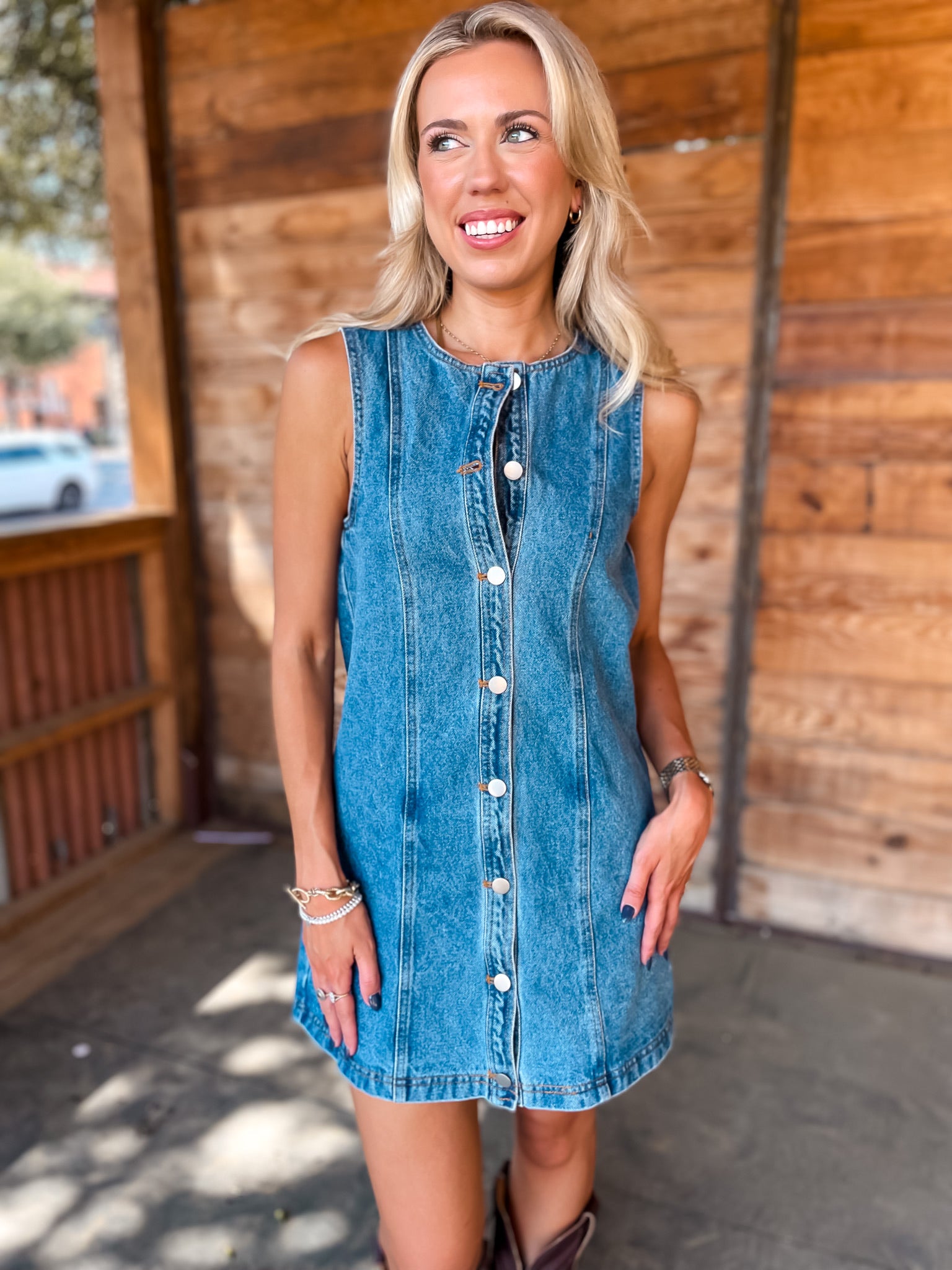 Megan Denim Dress