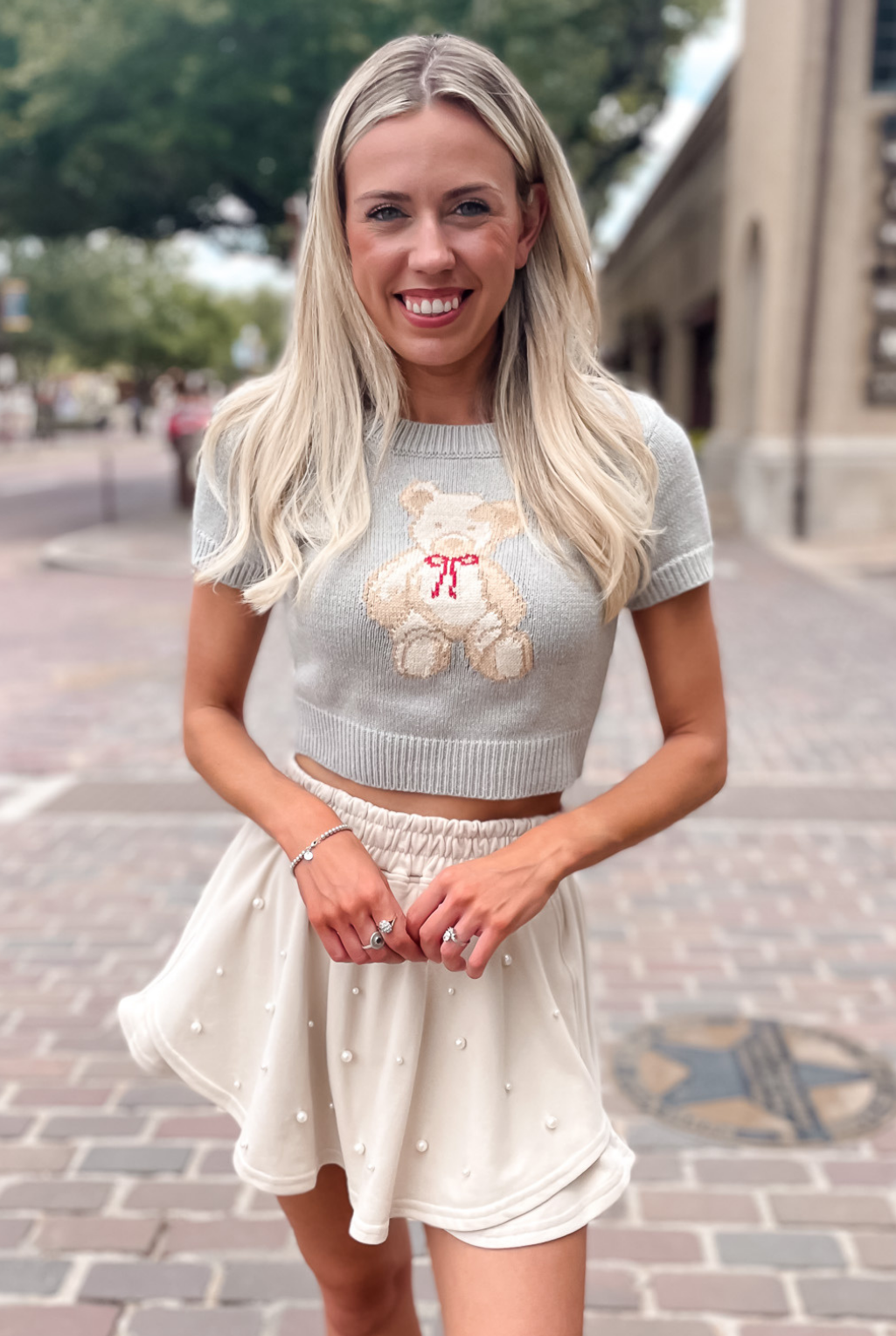 My Teddy Friend Sweater - Grey