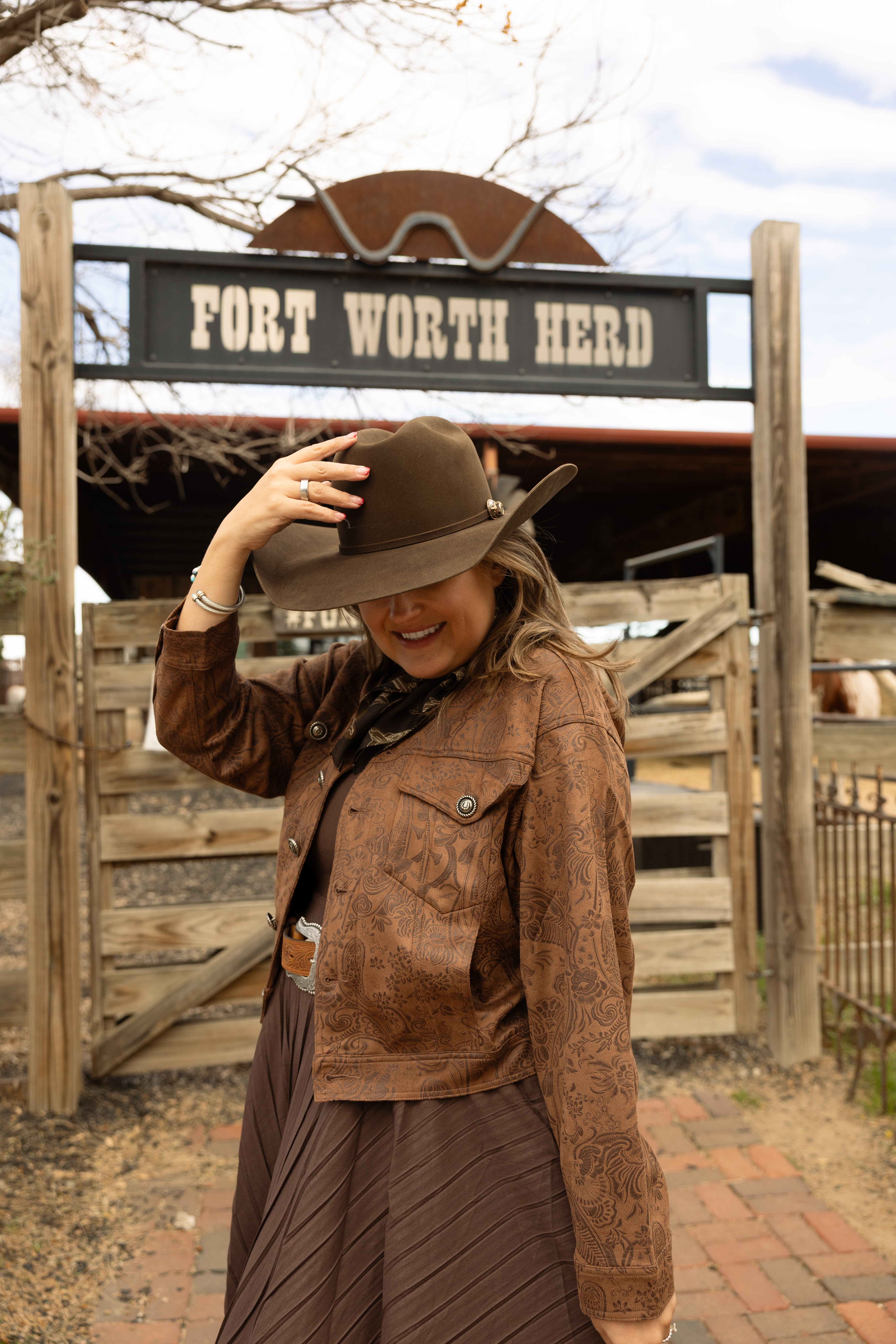 Abilene Suede Jacket - Saddle