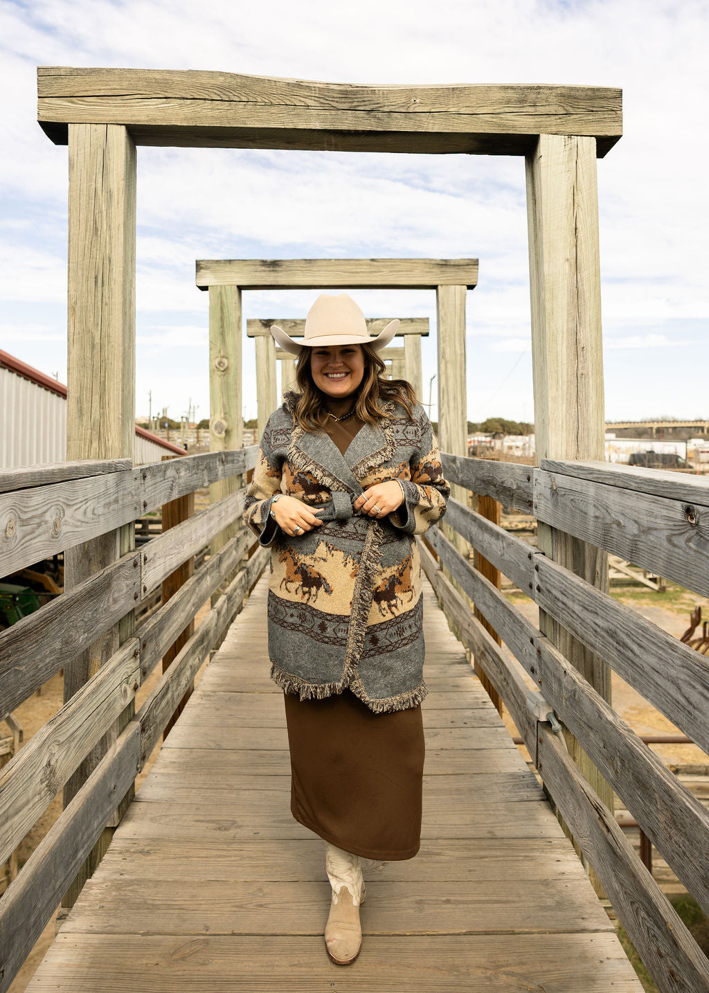 Wild Horses Sweater Jacket - Charcoal