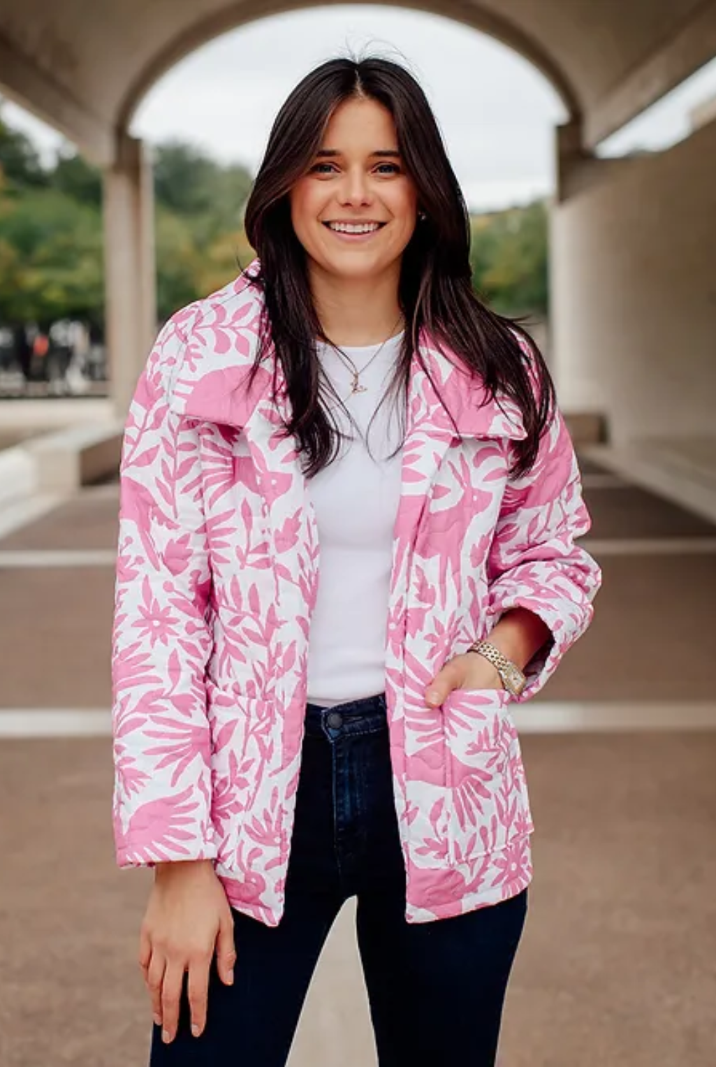 Piper Otomi Quilted Jacket - Pink