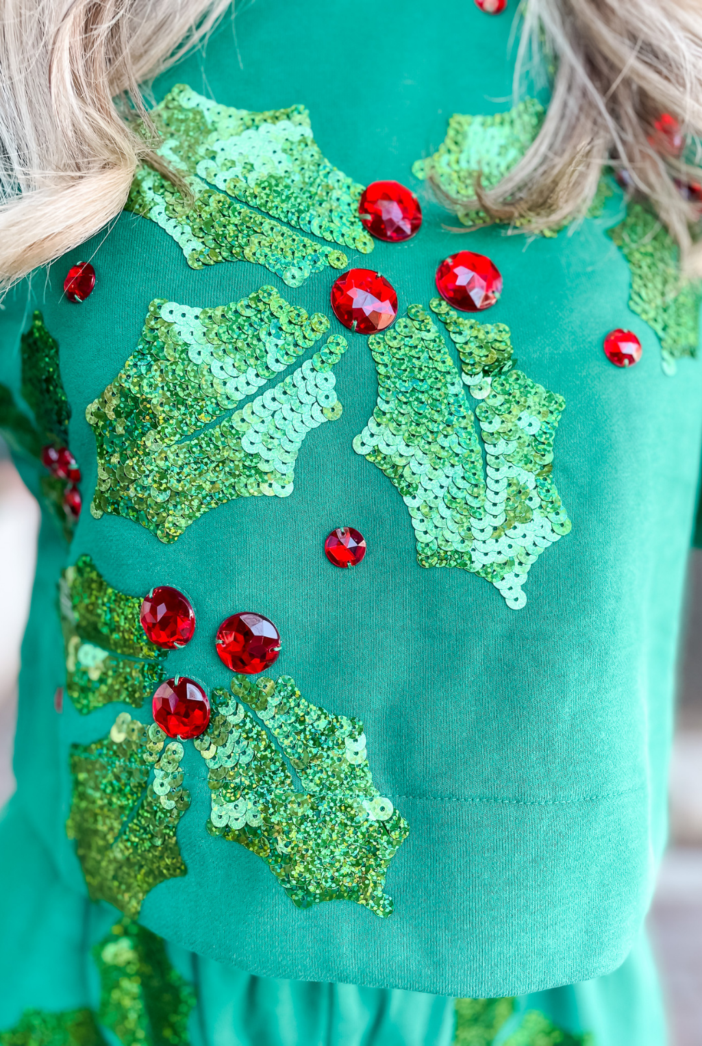 Queen Of Sparkles - Christmas Holly Sweatshirt