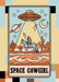 Space Cowgirl Card Sticker - Tucker Brown