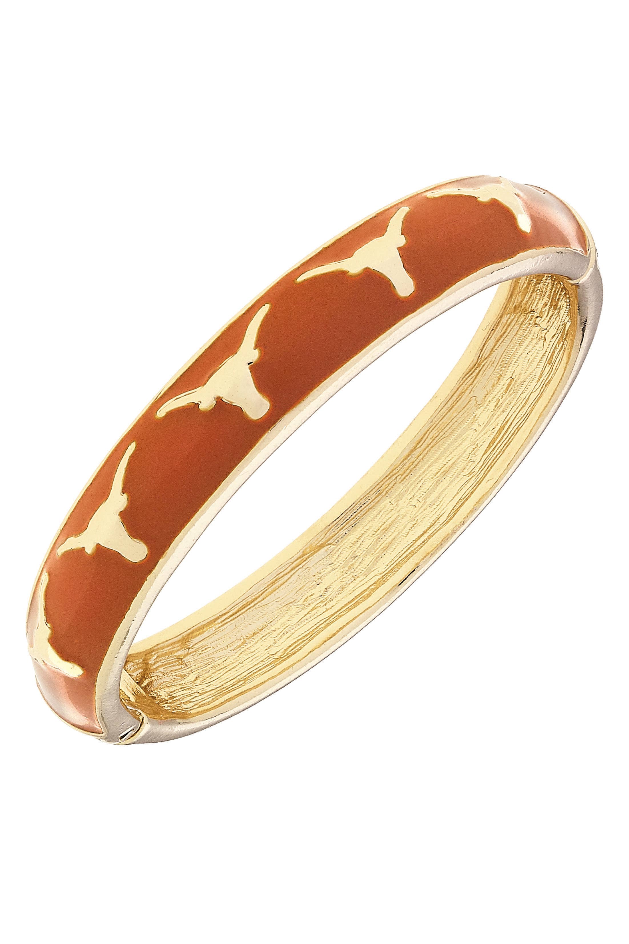 Longhorns Logo Bangle - Orange