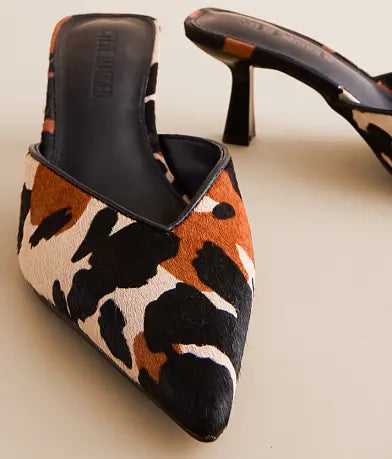 Mod Cow Suede Heel
