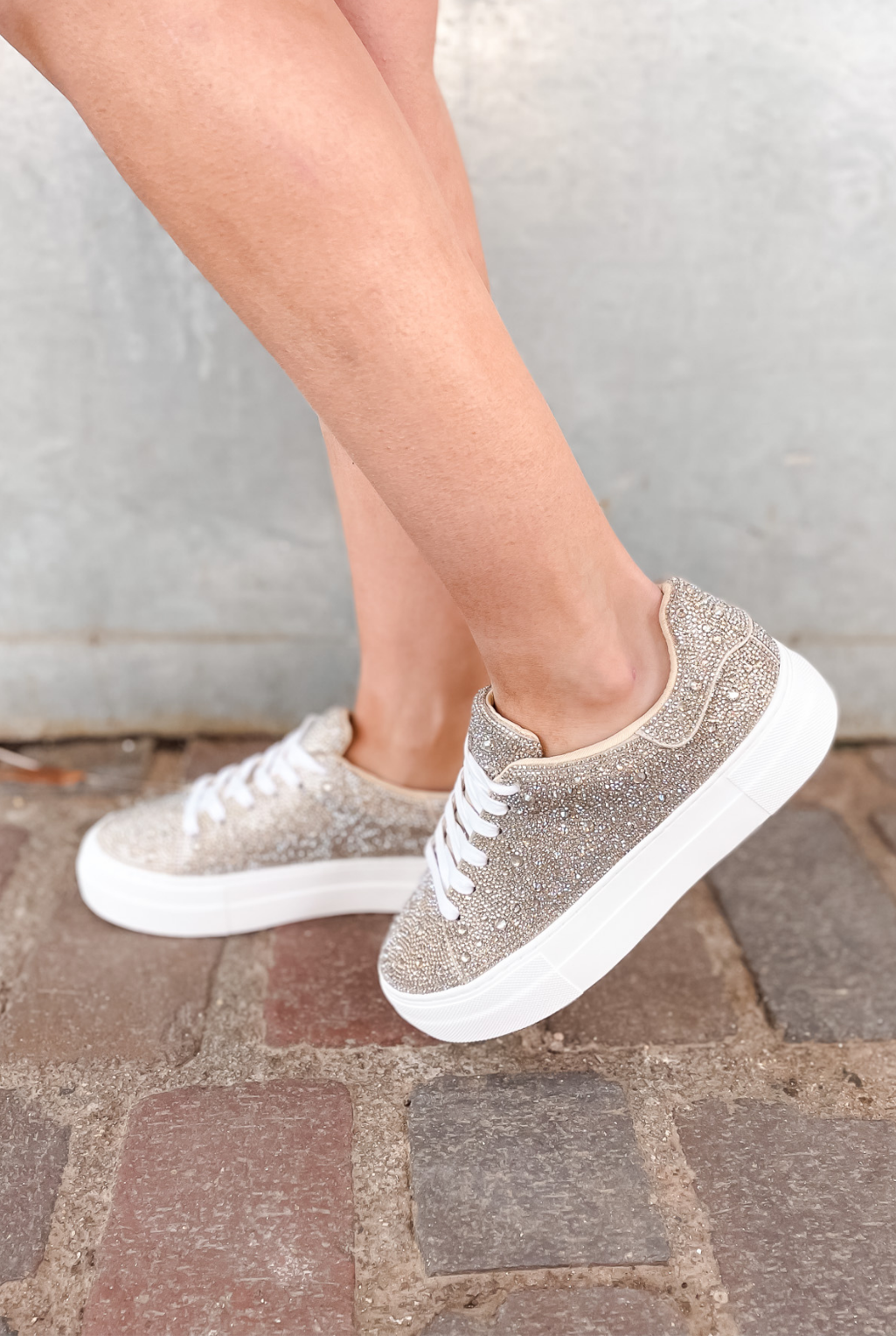 Sidny Sparkle Sneaker - Gold