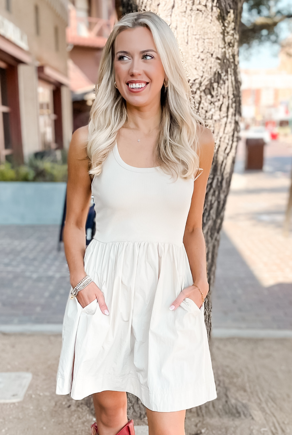 Tottenham Dress - Beige