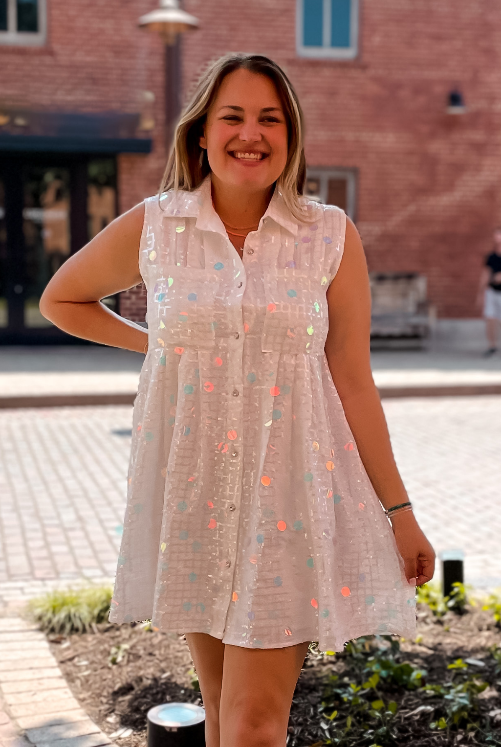 Queen Of Sparkles - Paileette Checker Dress