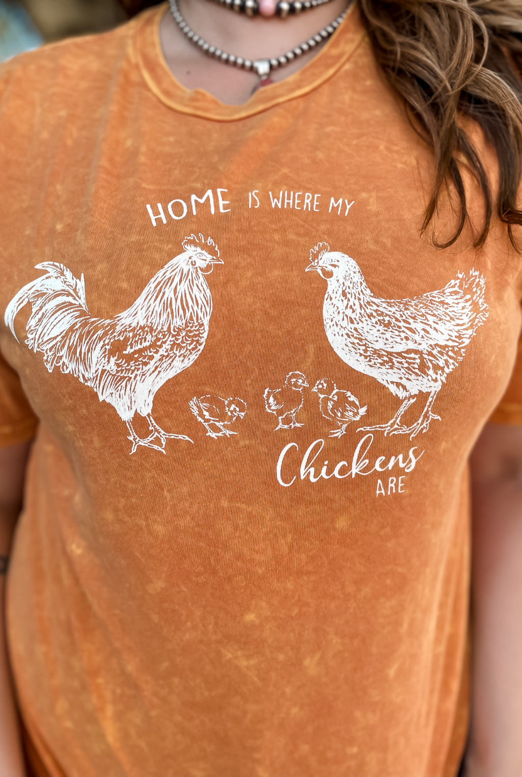 Where My Chickens Are T-Shirt - Pumpkin