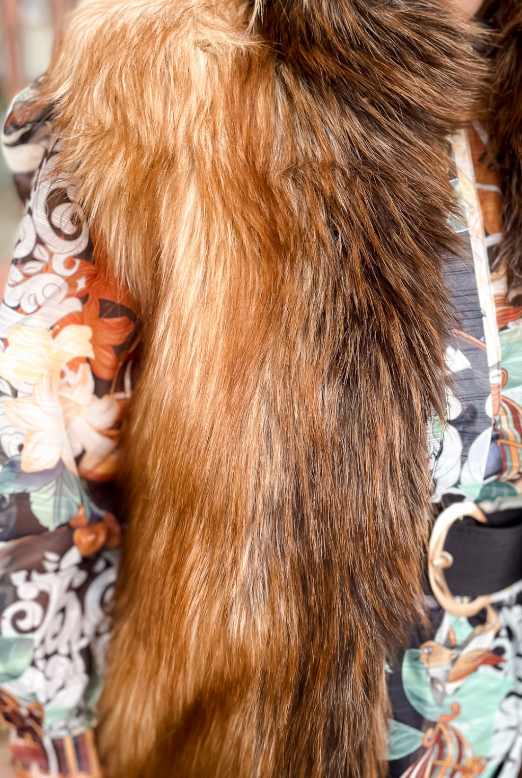 Red Fox Fur Hook Vest
