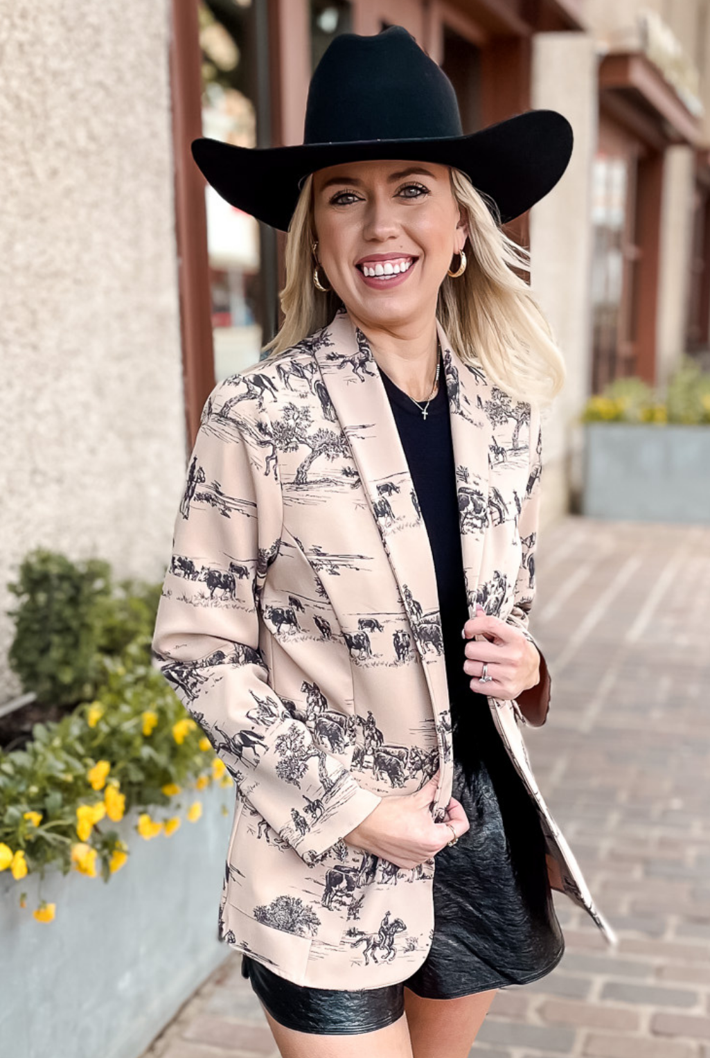 Western style blazer hotsell