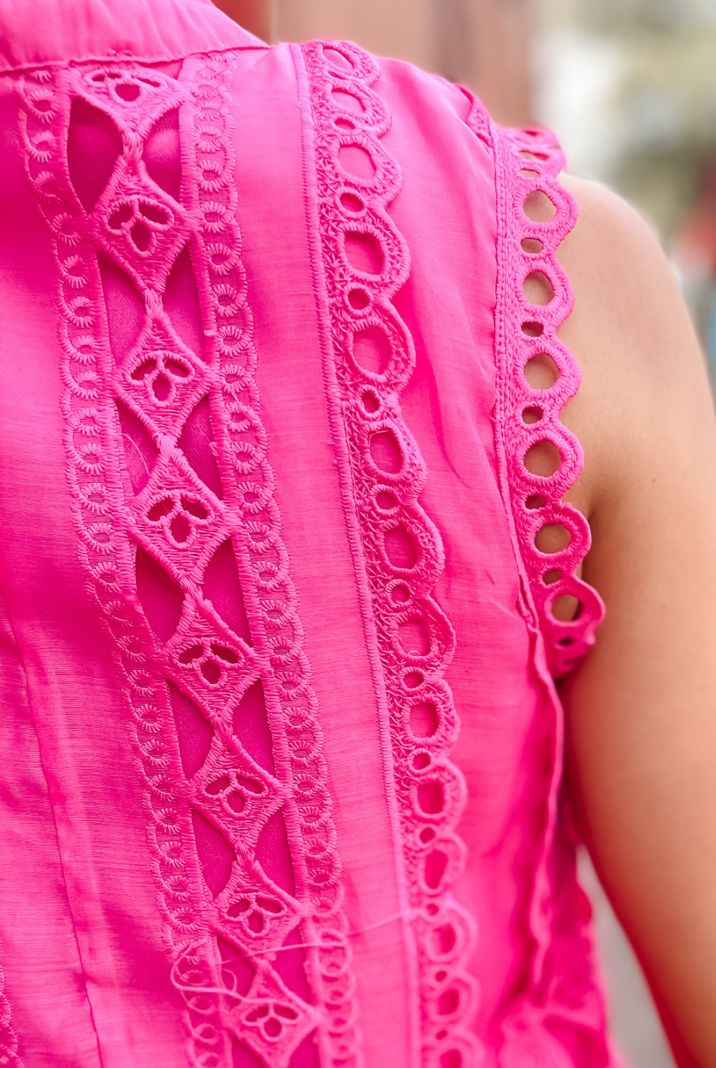 Fuchsia Lace Dress