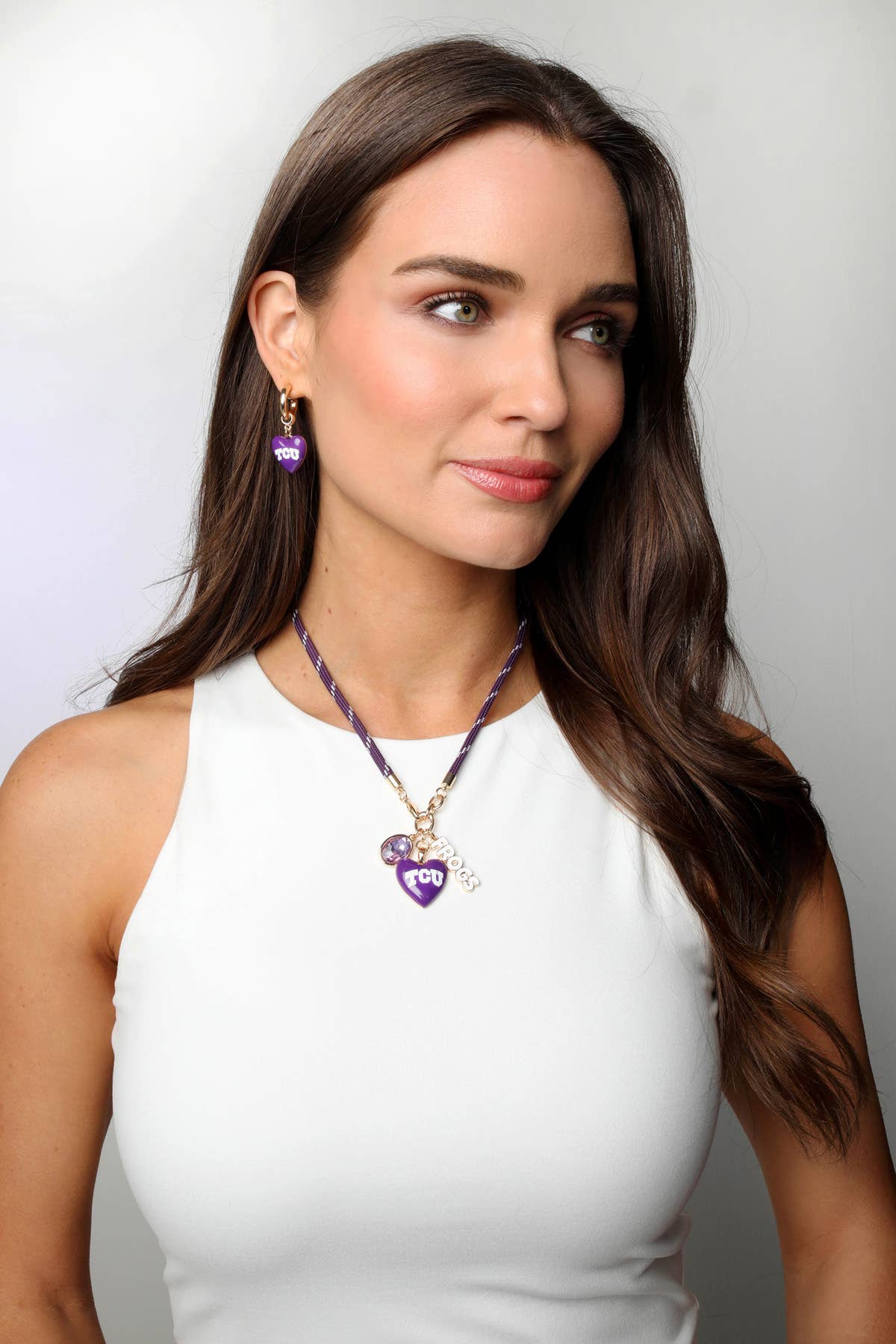 TCU Heart Necklace