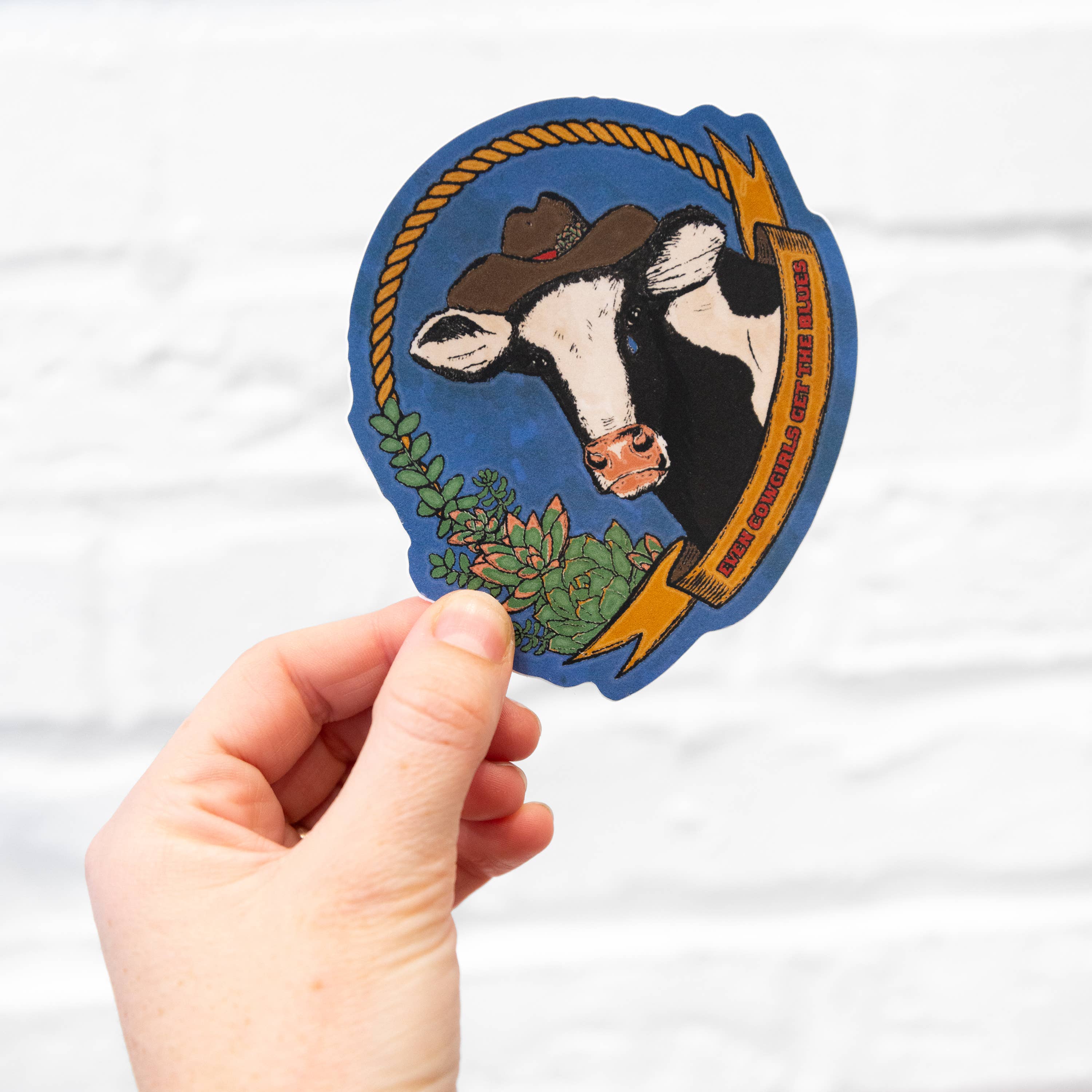 Even Cowgirls Get The Blues Sticker