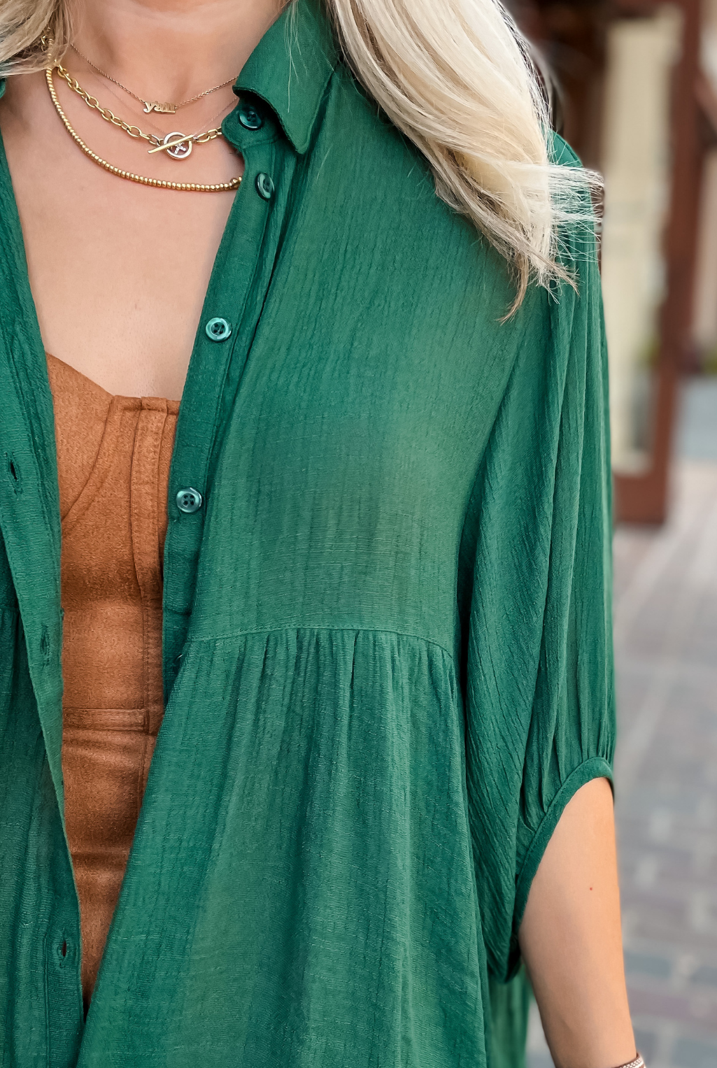 Forest Green Swing Top
