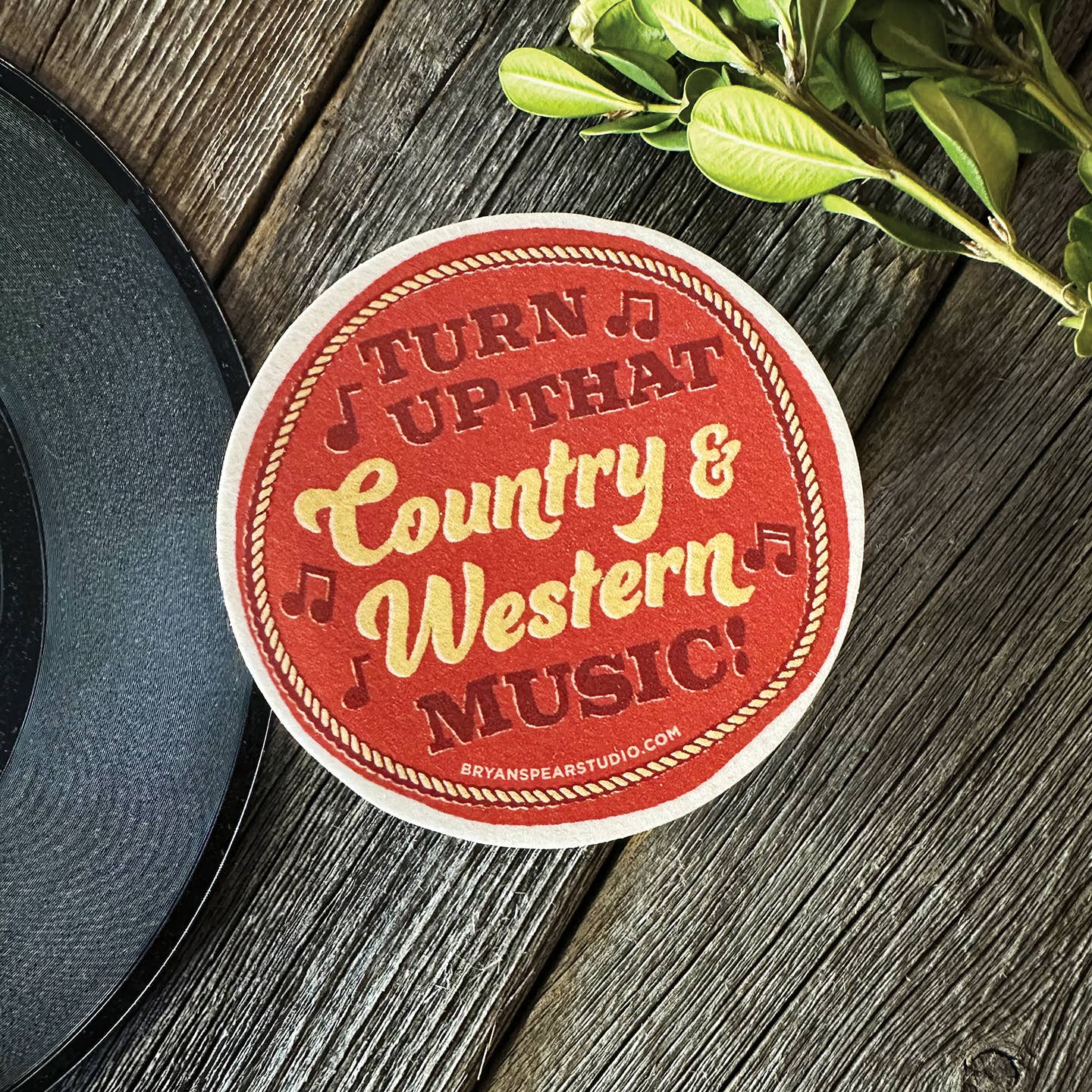 Turn Up Country Music Sticker