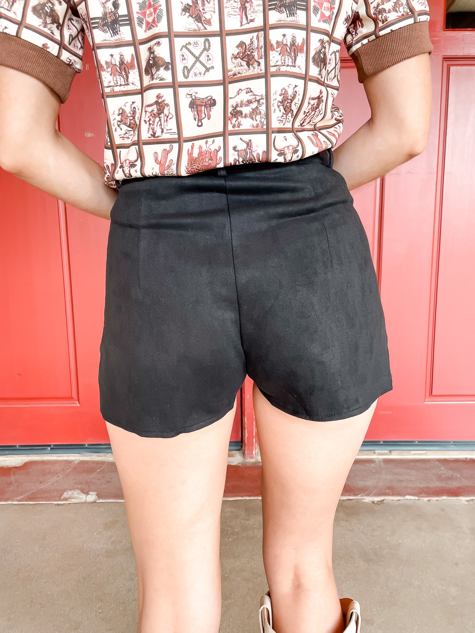 Stars & Studs Shorts - Black