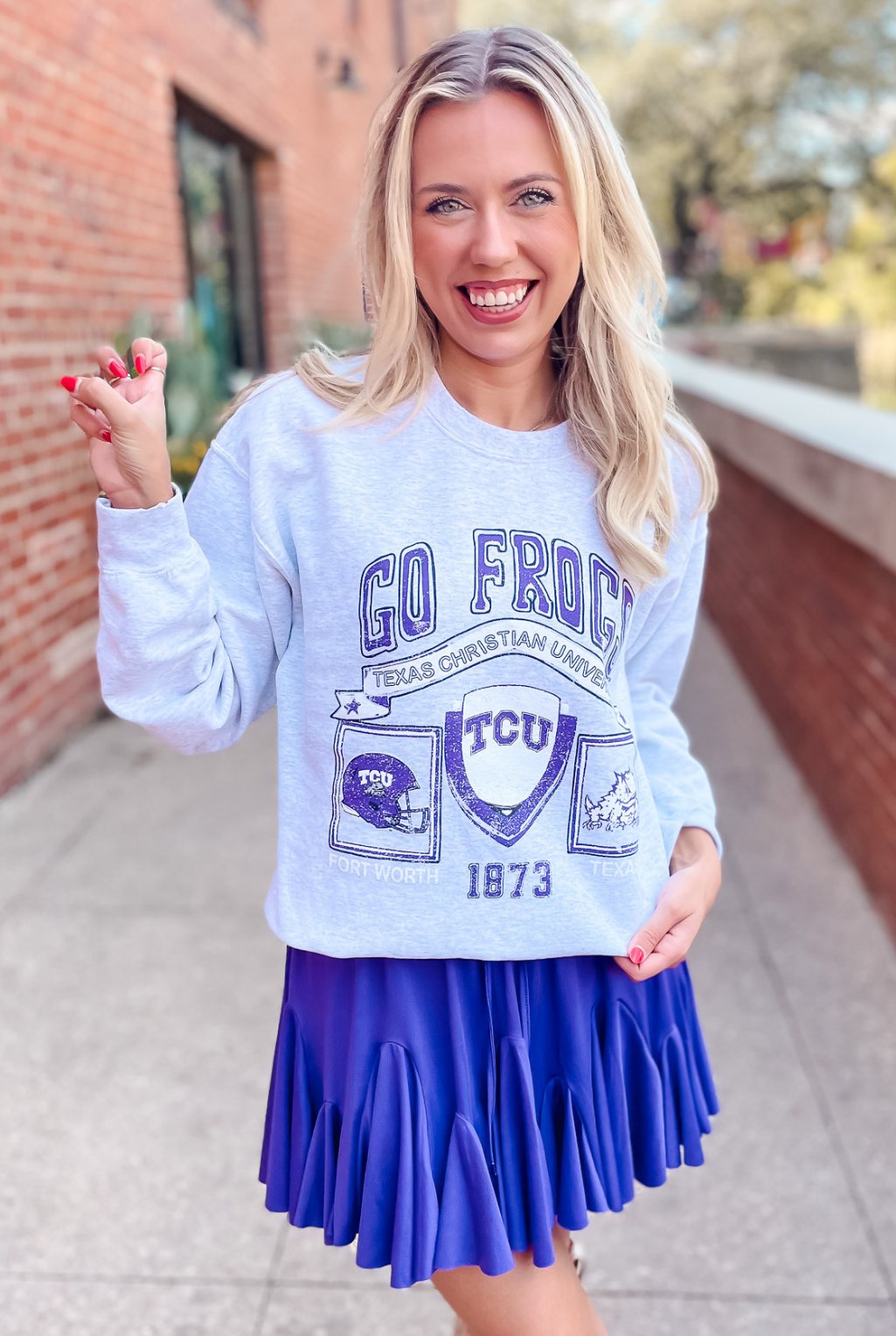 TCU Prep Patch Sweatshirt