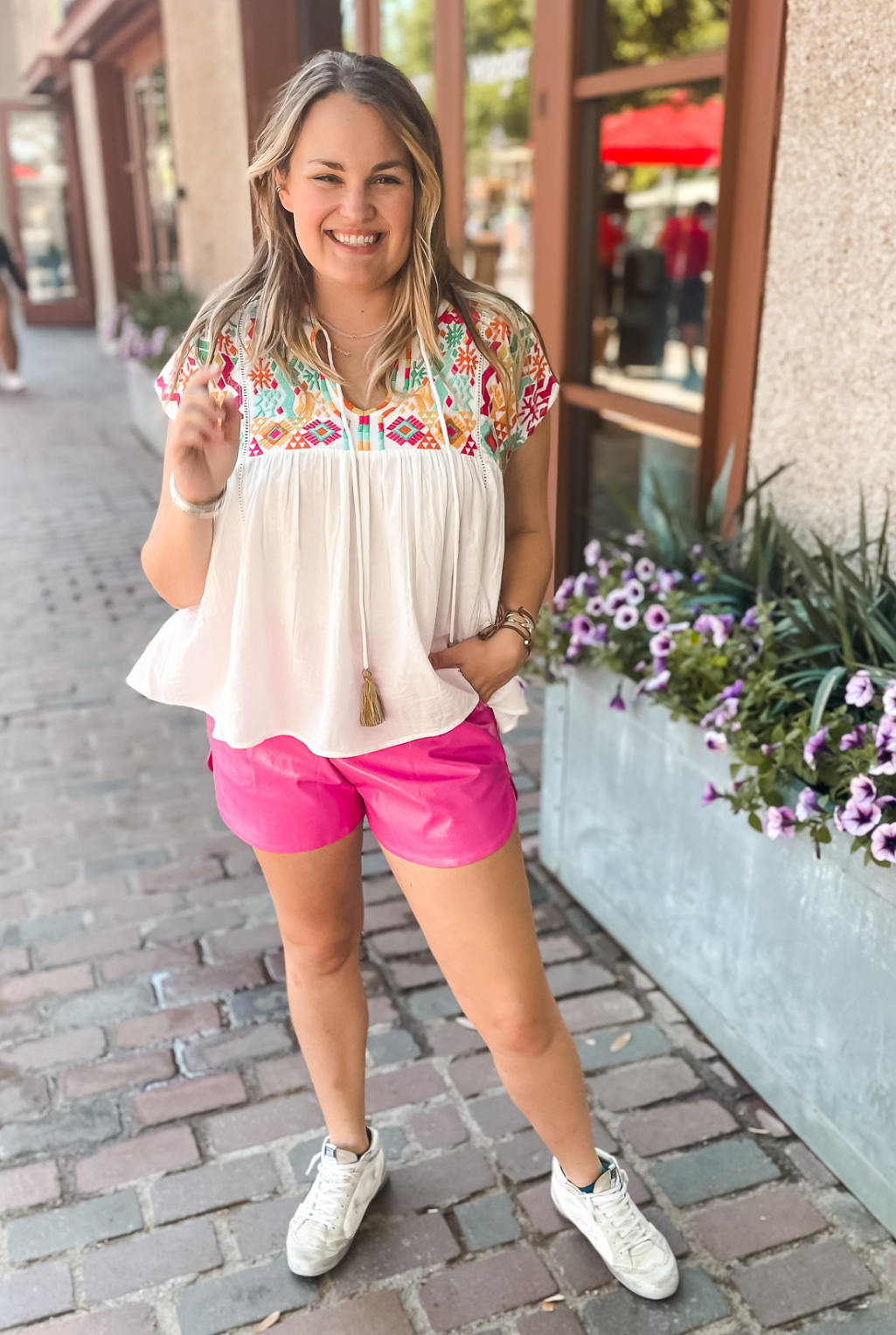 Fiesta Embroidered Top