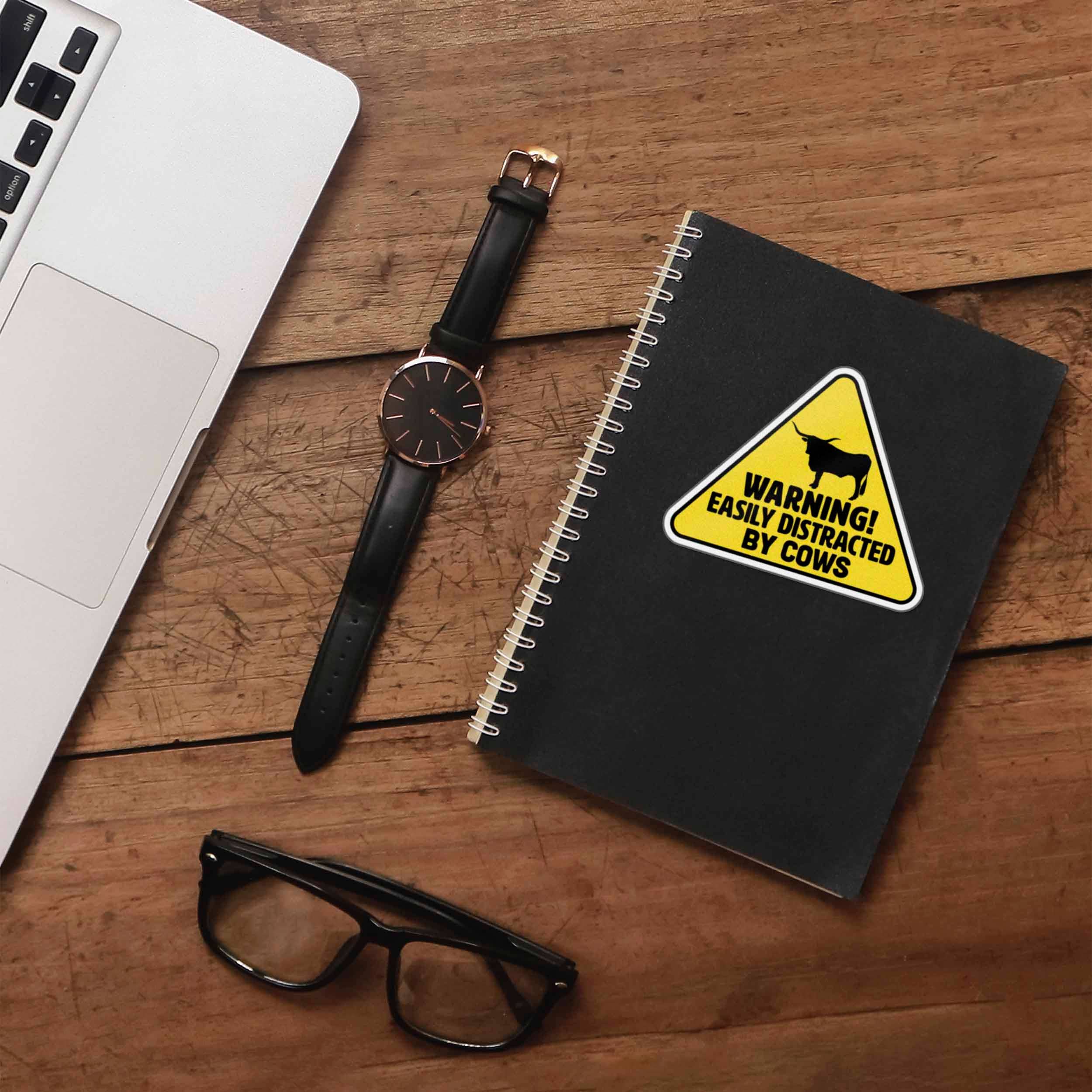 Distracted By Cows Sticker - Tucker Brown