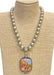 Desert Scene Faux Navajo Pearl Necklace - Tucker Brown