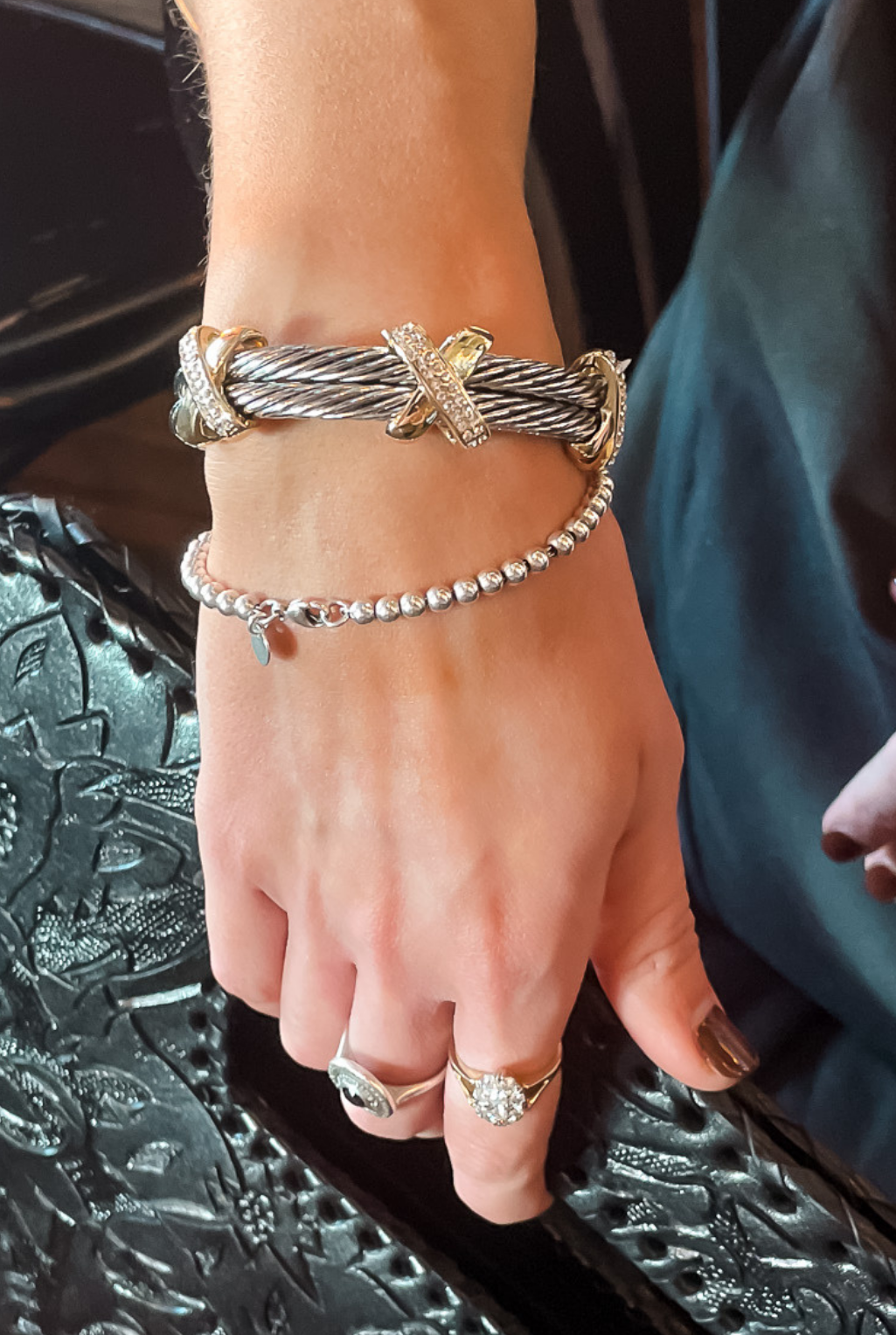Two Tone Cable Bracelet