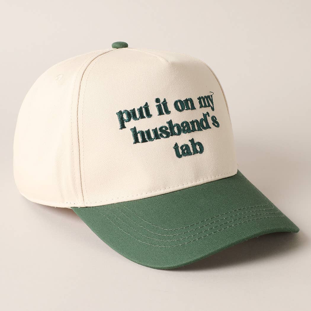 Husband's Tab Baseball Cap - Green