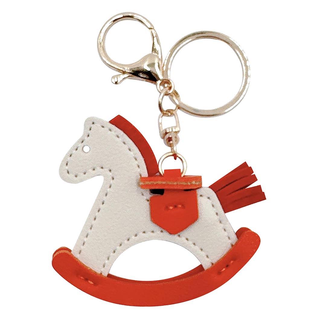 Rocking Horse Bag Charm - Blue