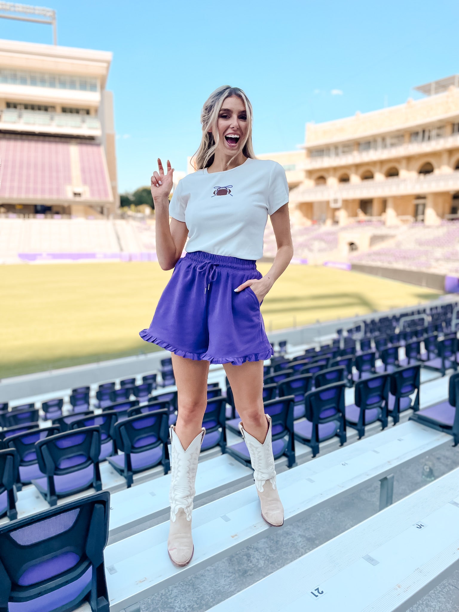 Tied Up Football T-Shirt