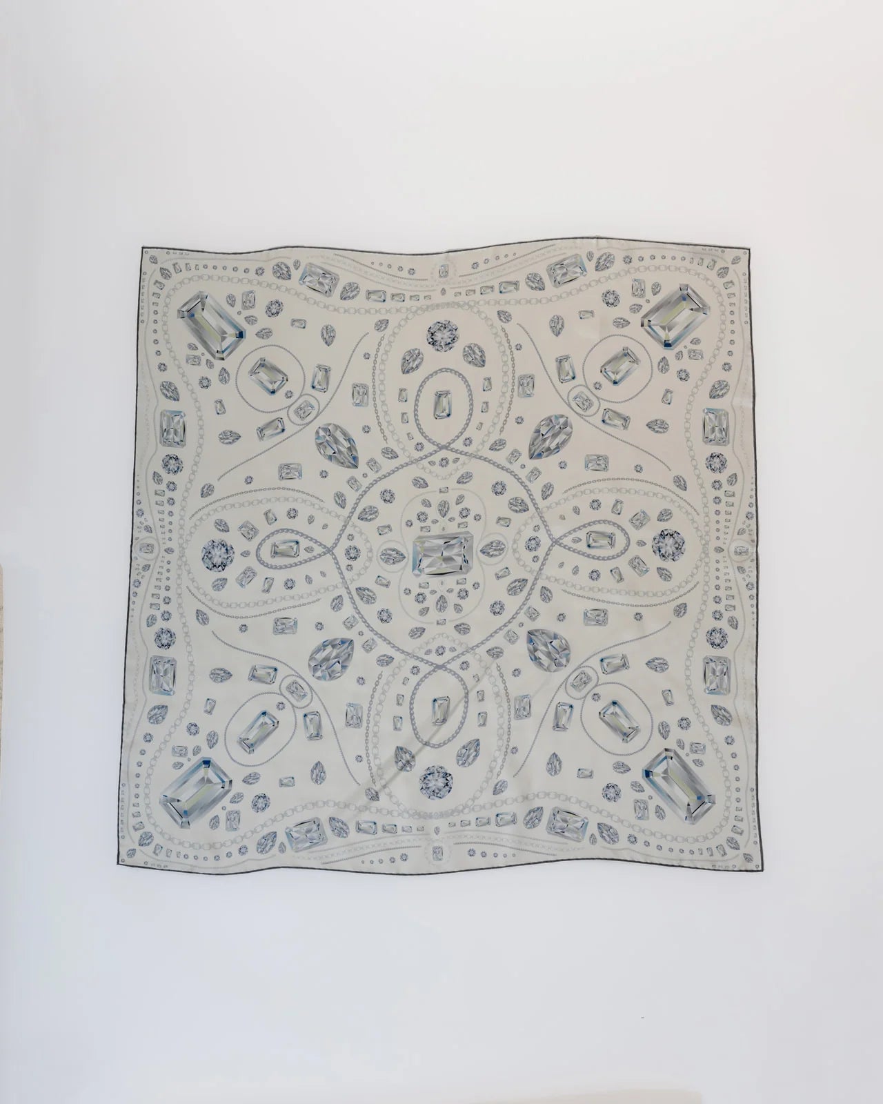 Diamonds By Day Silk Square Scarf