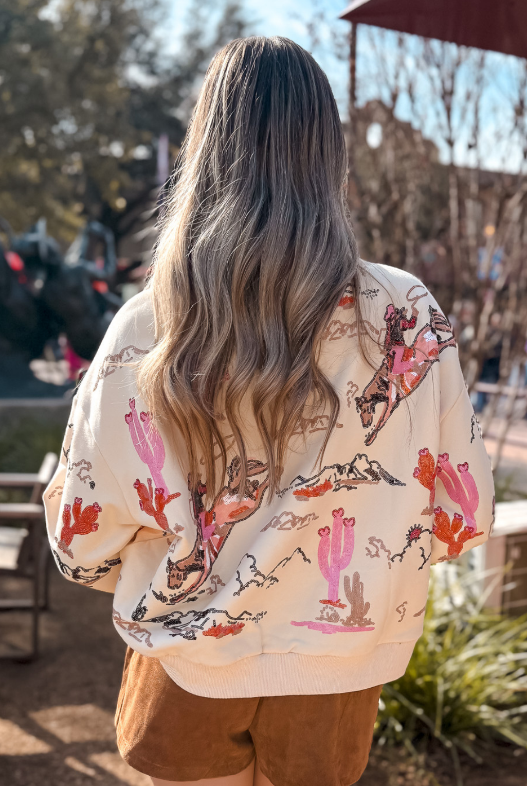 Bucking Cowgirl Sweatshirt
