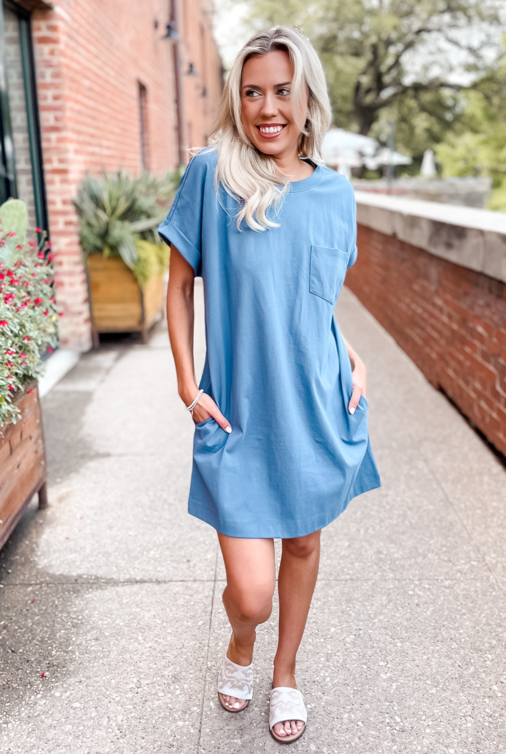 T-Shirt Dress With Pockets