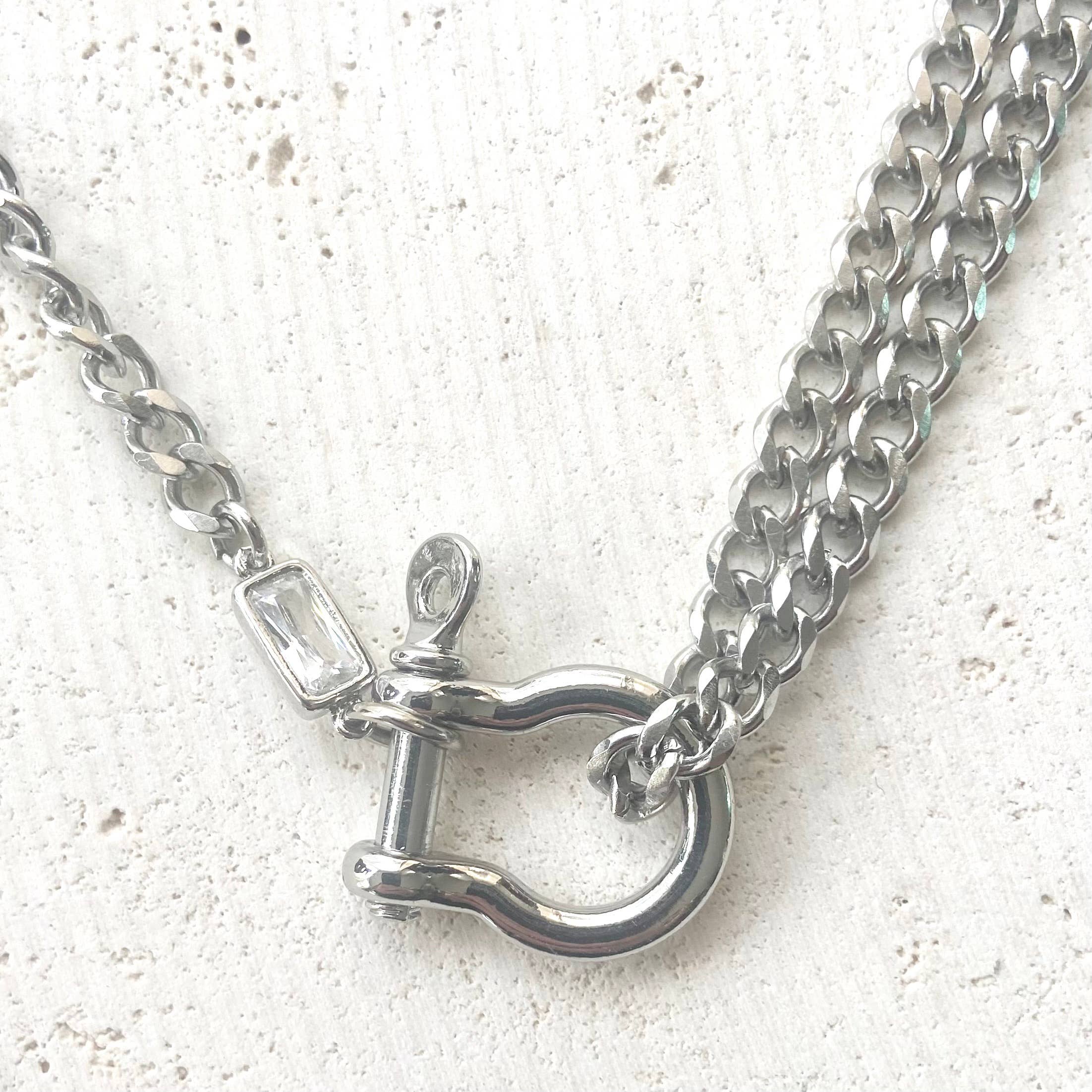 Silver Shackle Necklace