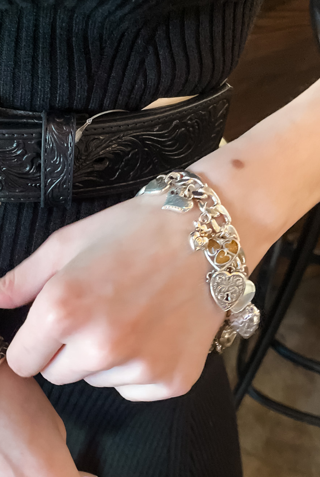 One Heart Charm Bracelet - Silver/Gold