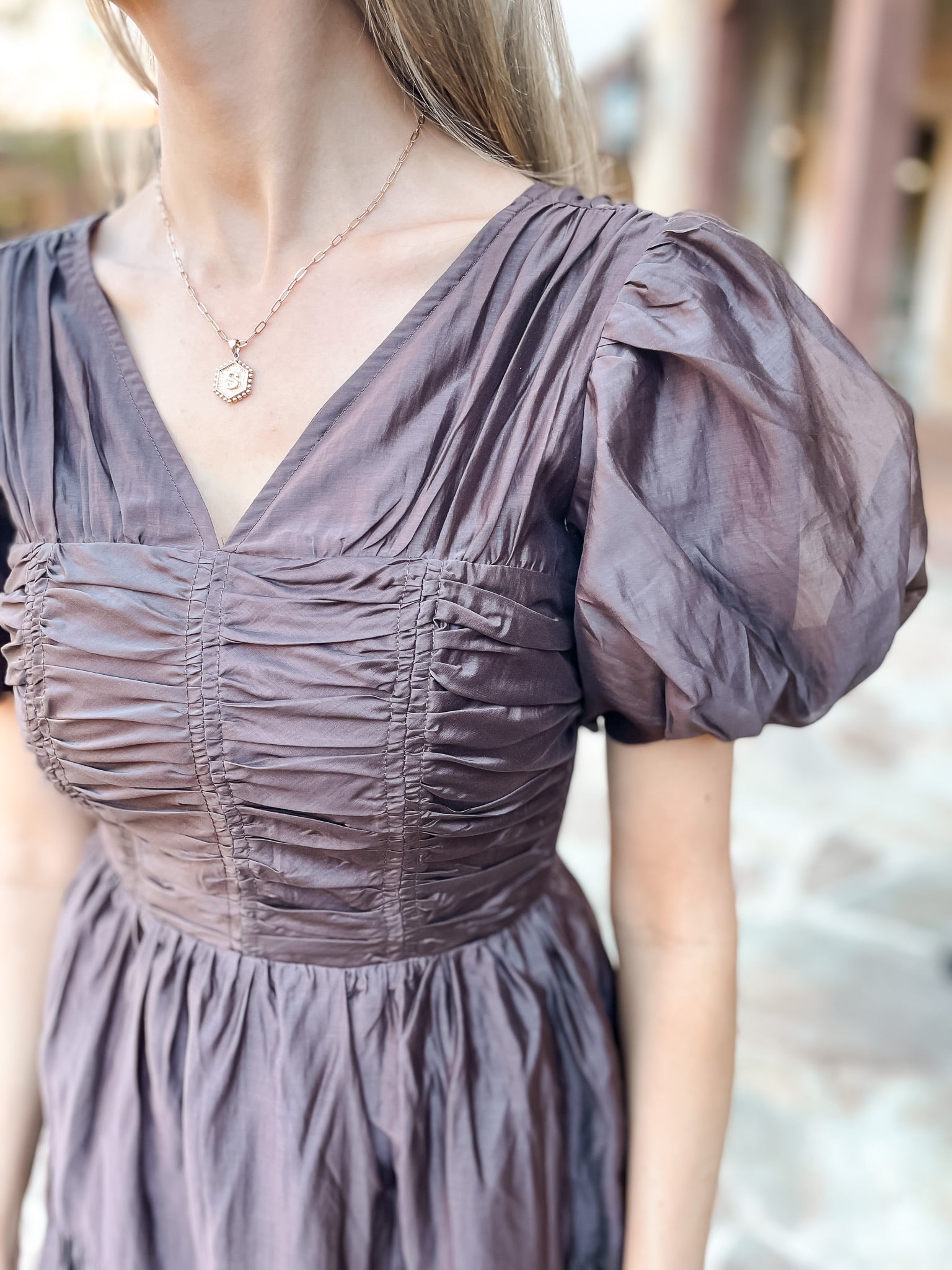 Ruched & Ready Dress - Chocolate