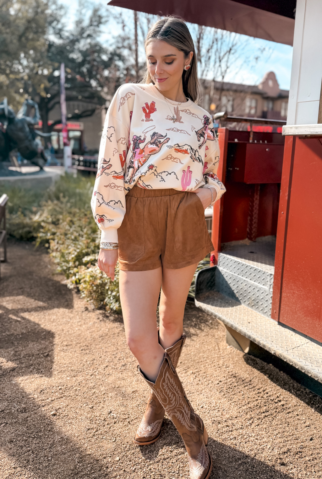 Bucking Cowgirl Sweatshirt