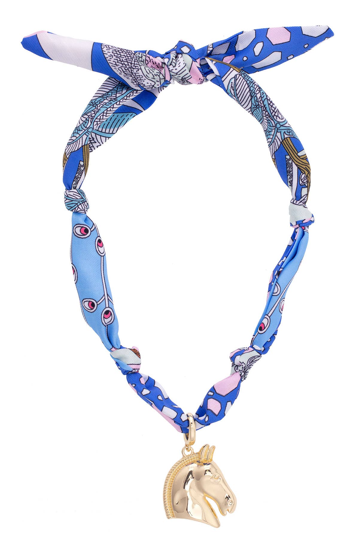Horse Head Scarf Necklace