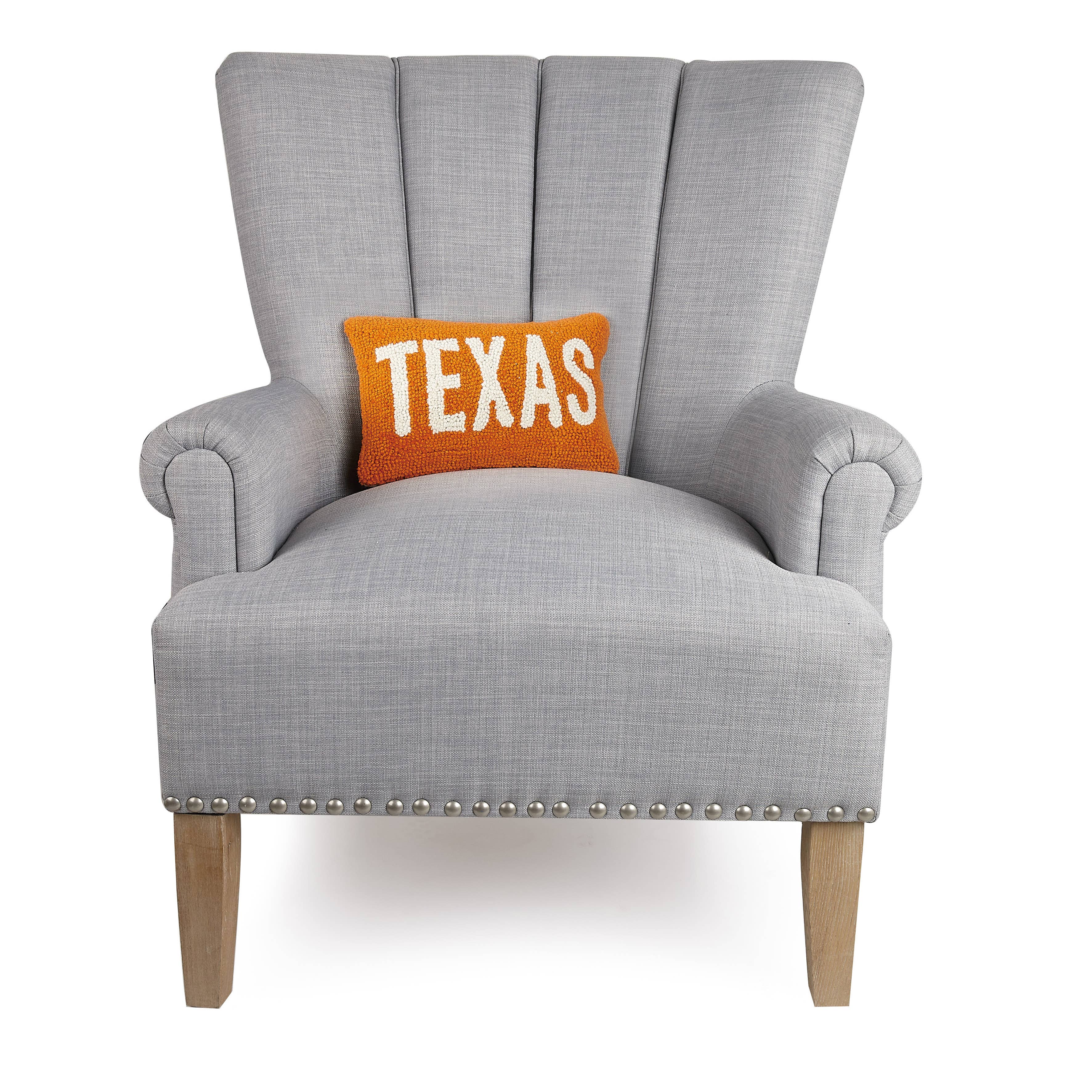 Texas Orange/White Hook Pillow