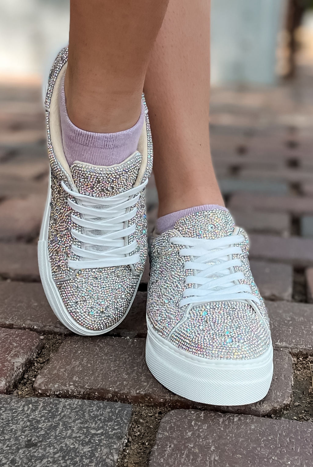 Sidny Sparkle Sneaker - Silver