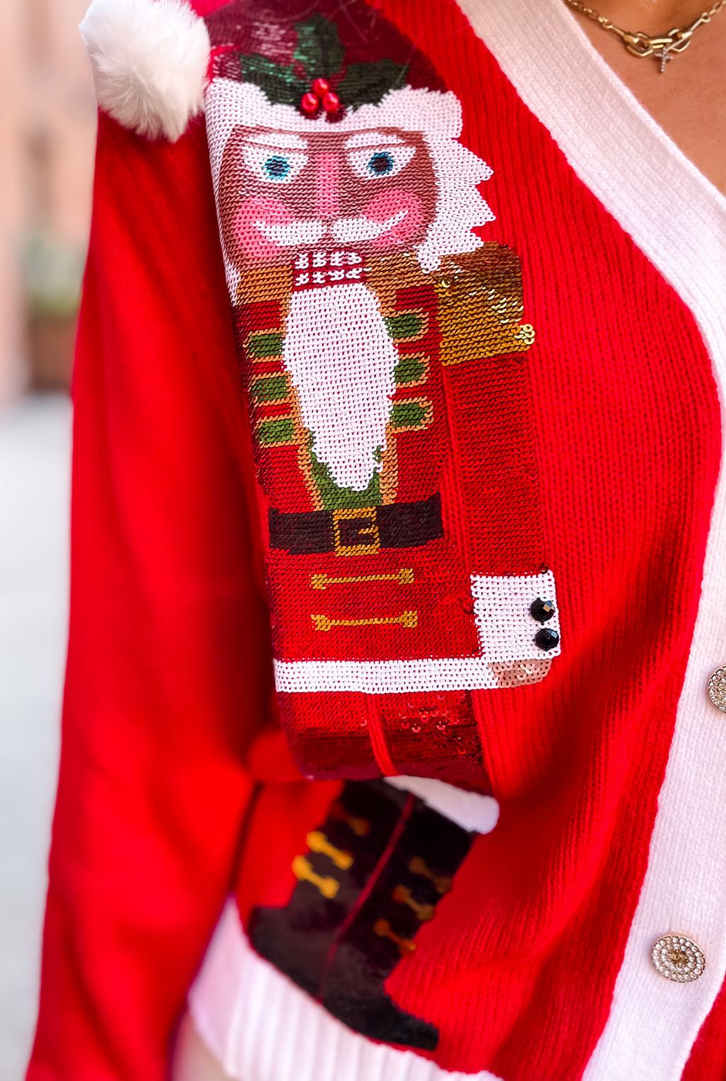 Queen Of Sparkles - Santa Nutcracker Sweater