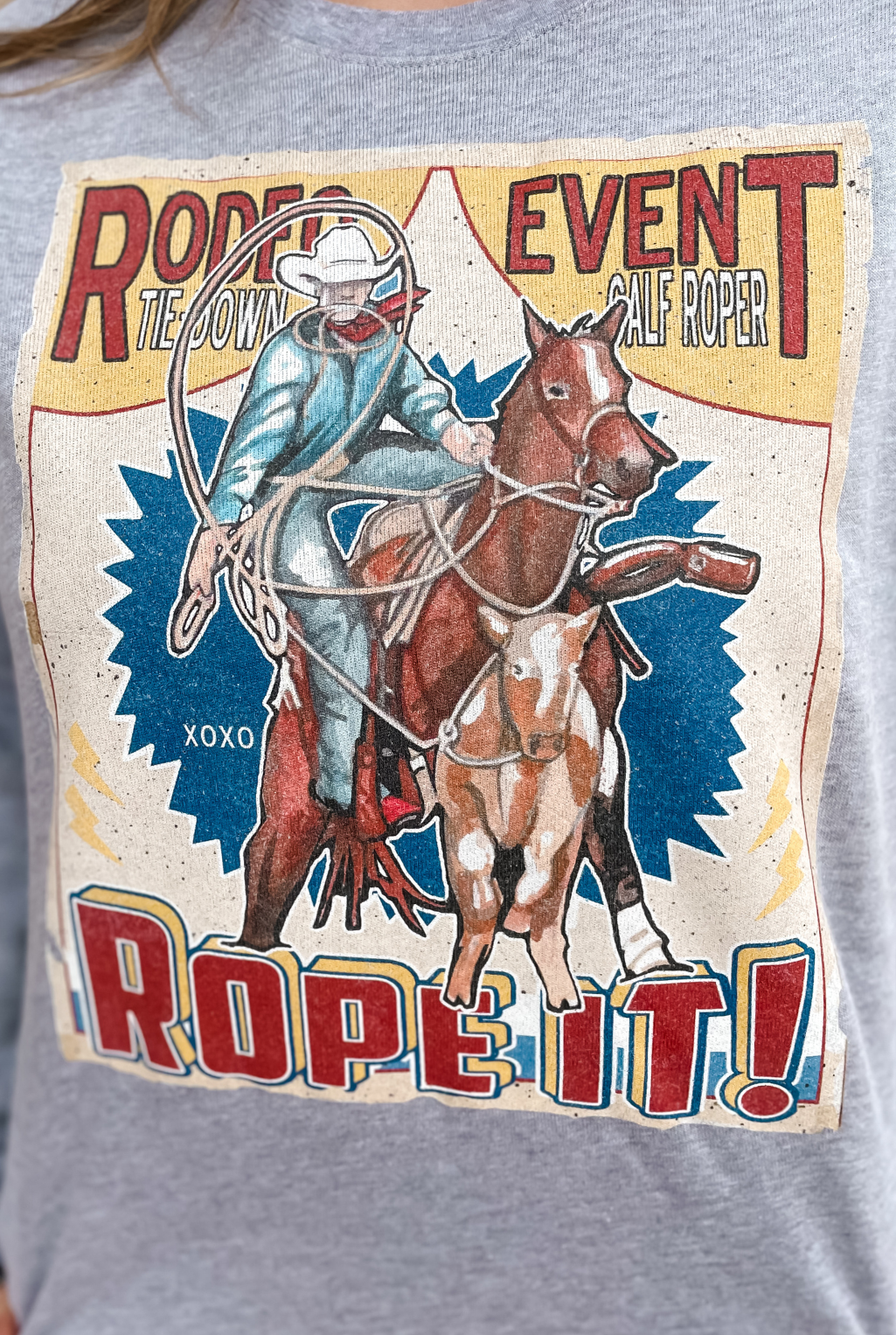 Circus Rodeo Calf Roper Sweatshirt