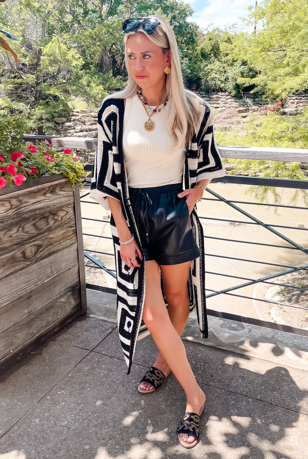 Geometric Crochet Cardigan