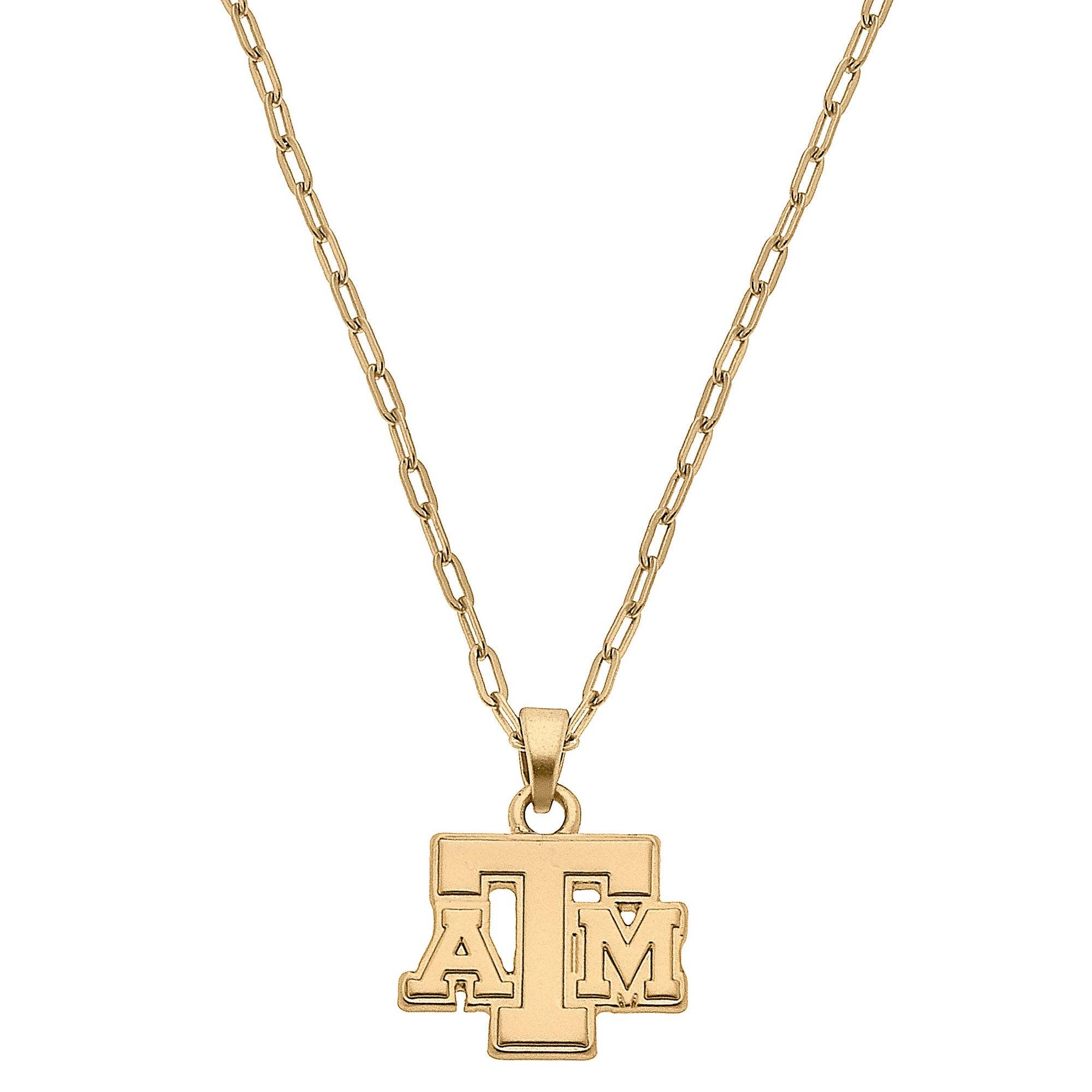 Texas A&M Aggies 24K Gold Necklace