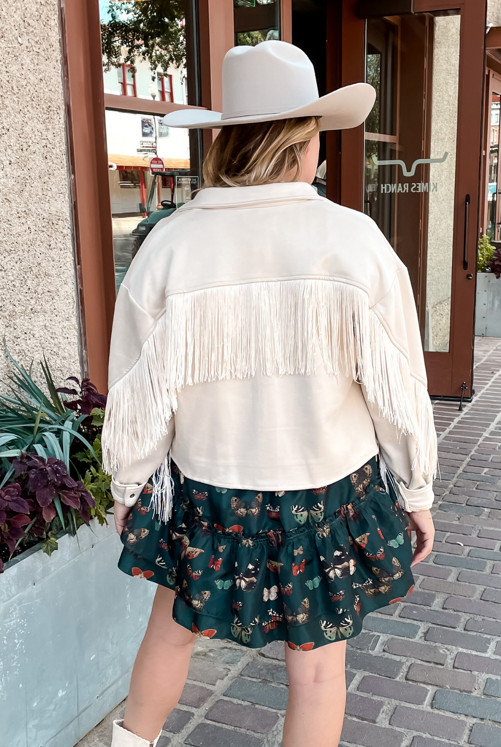 Feelin' Fringe Jacket - Cream