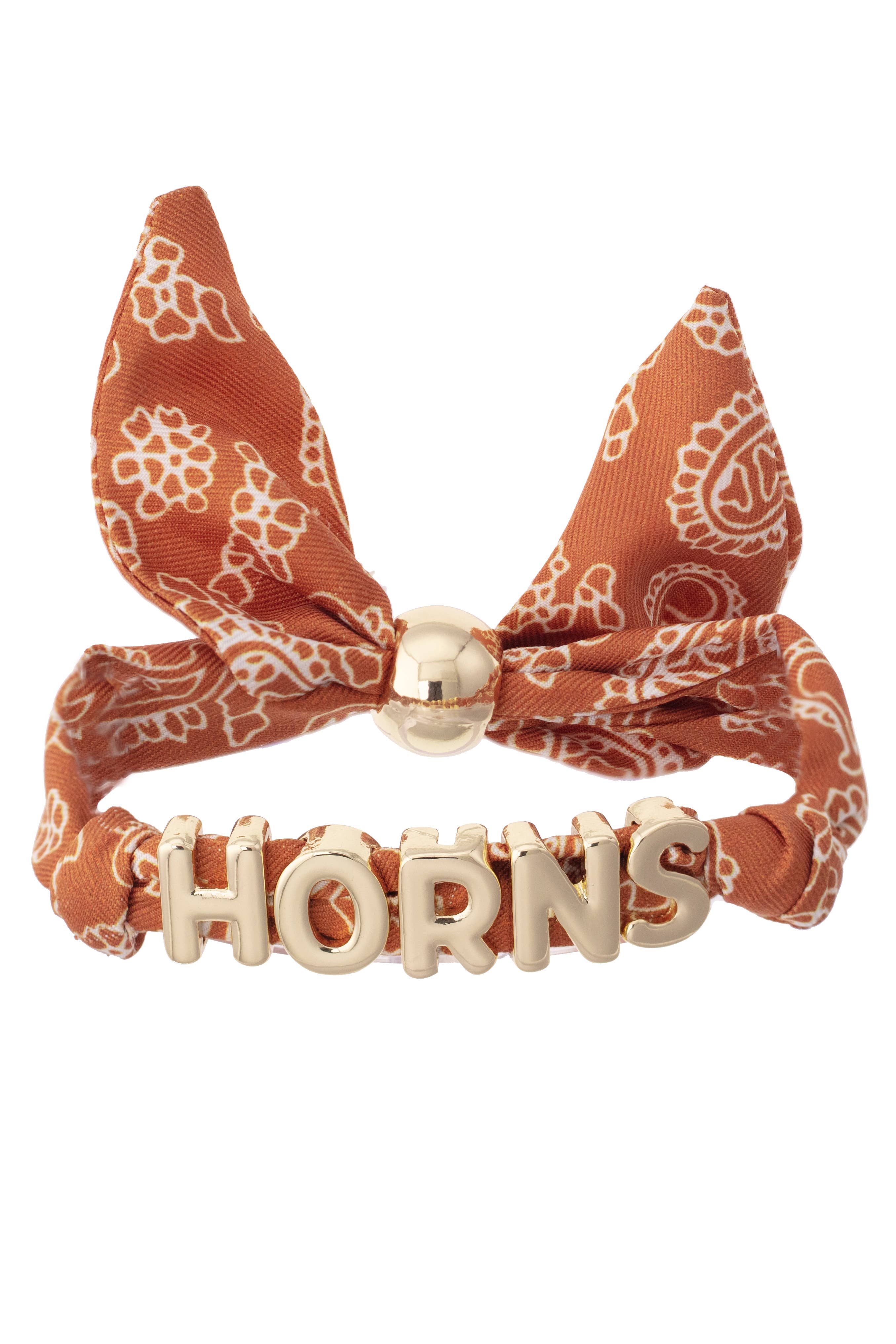 Longhorns Bandana Slider Bracelet