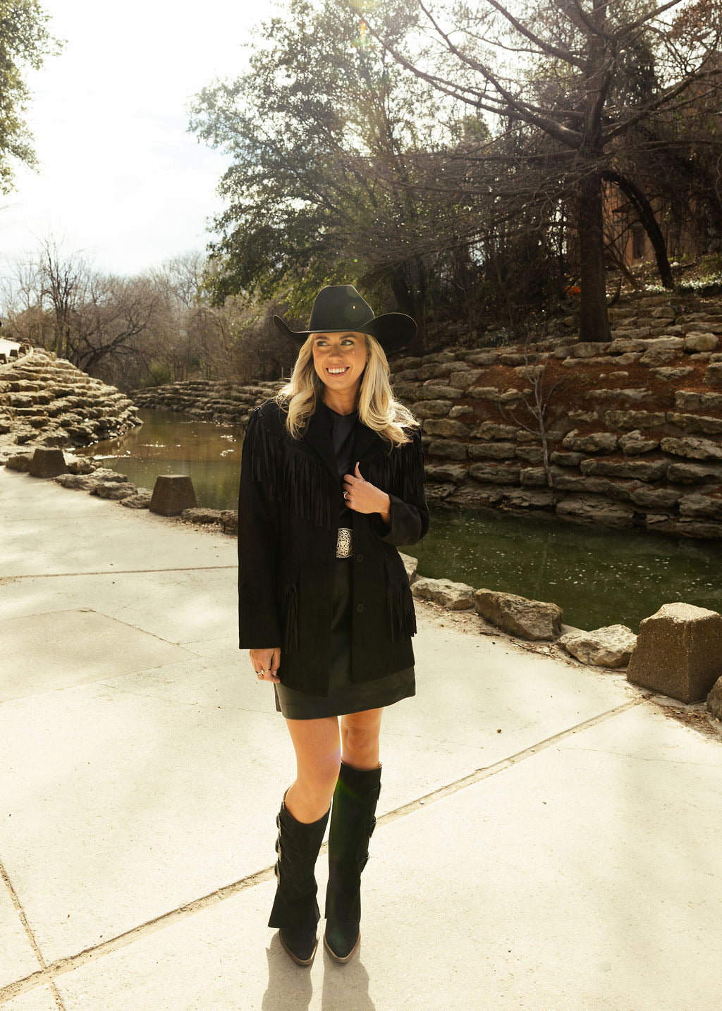 Stockshow Fringe Jacket Black