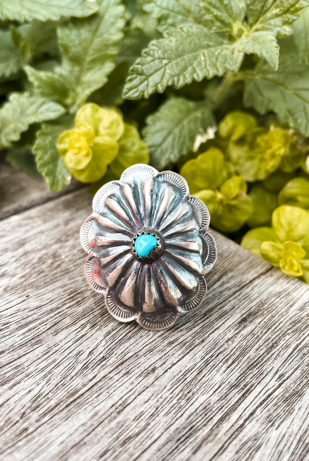 Concho Turquoise Ring