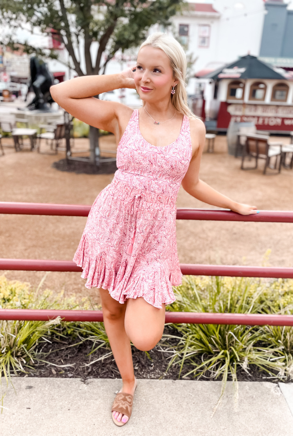 Kacey Ruffle Hem Skirt - Pink
