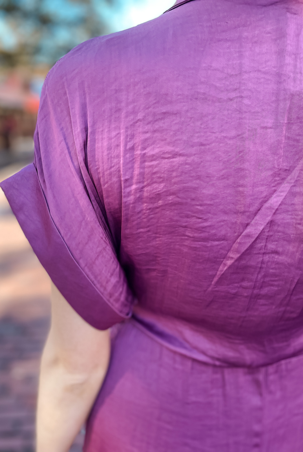 Tori Tie Dress - Plum